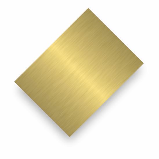 Image sur Tôle d'aluminium or satin