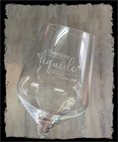 Image sur Gravure sur coupe à vin